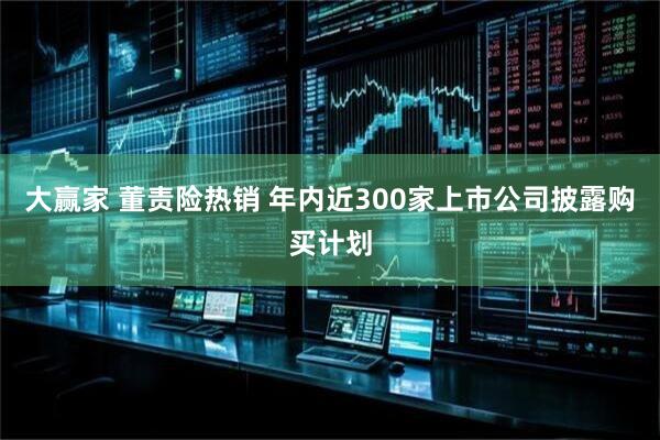 大赢家 董责险热销 年内近300家上市公司披露购买计划