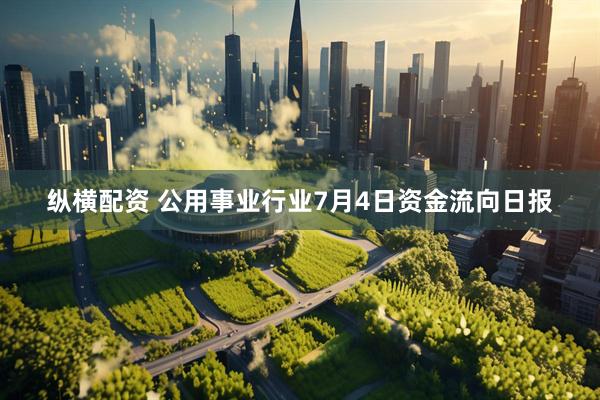 纵横配资 公用事业行业7月4日资金流向日报
